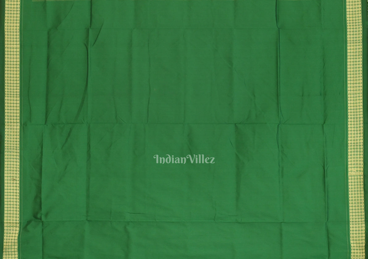 Green Black Nabakothi Odisha Ikat Sambalpuri Silk Saree