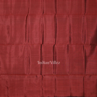 Navy Blue with Maroon Odisha Ikat Contemporary Silk Saree