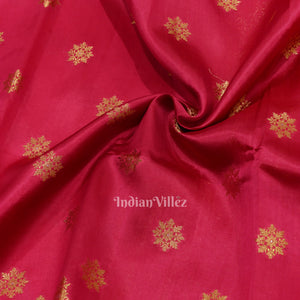 Exclusive Rani Pink Kora Organza Banarasi Silk Saree