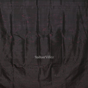 Magenta Pink Black Tribal Jhoti Theme Odisha Ikat Contemporary Designer Saree