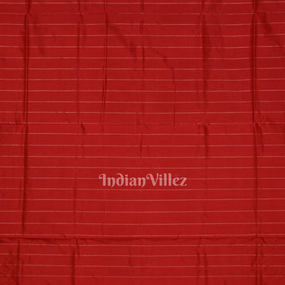 Orange Red Konark Theme Odisha Ikat Sambalpuri Silk Saree