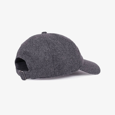 SPORTY & RICH | BOUCLE S WOOL CAP { GREY
