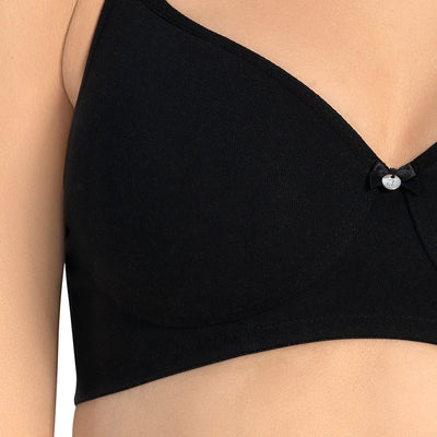 All Day Smooth Comfort Padded & Non-wired Bra - Black