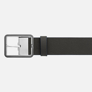 Mont Blanc, Blue/grey 35 mm reversible leather belt