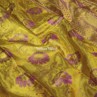 Gold Kanchipuram Tissue Silk Saree