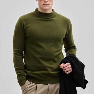 Olive Knitted Sweatshirt
