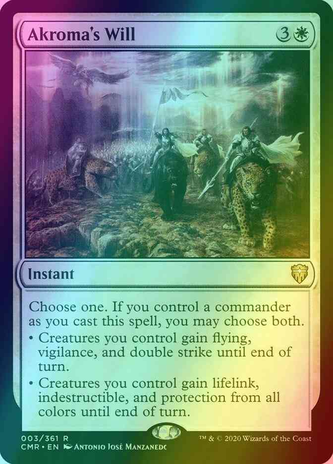 Akroma's Will [3] [Commander Legends] [Foil]