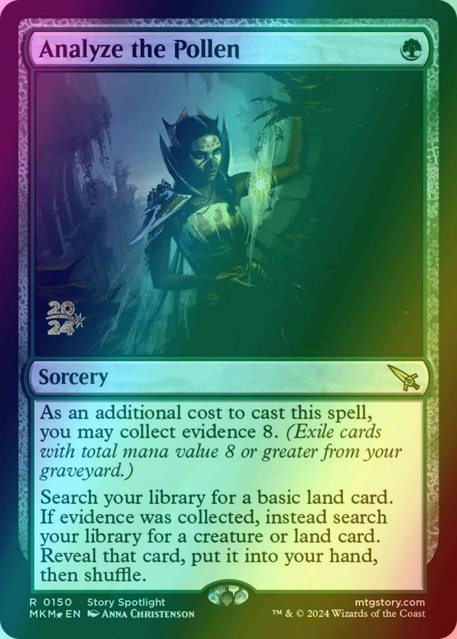 Analyze the Pollen [150s] [Prerelease] [Murders at Karlov Manor: Promos] [Foil]