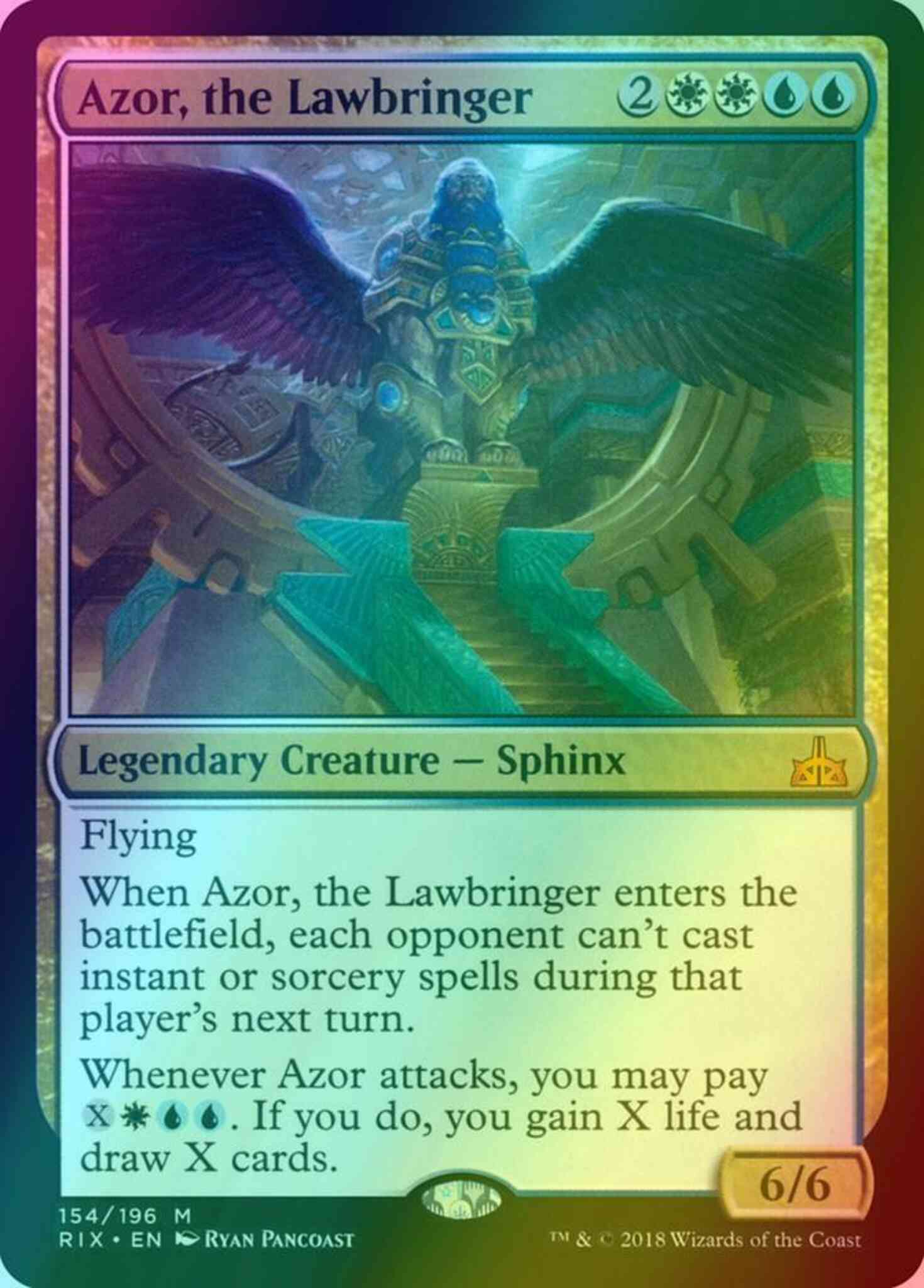 Azor, the Lawbringer [154] [Rivals of Ixalan] [Foil]