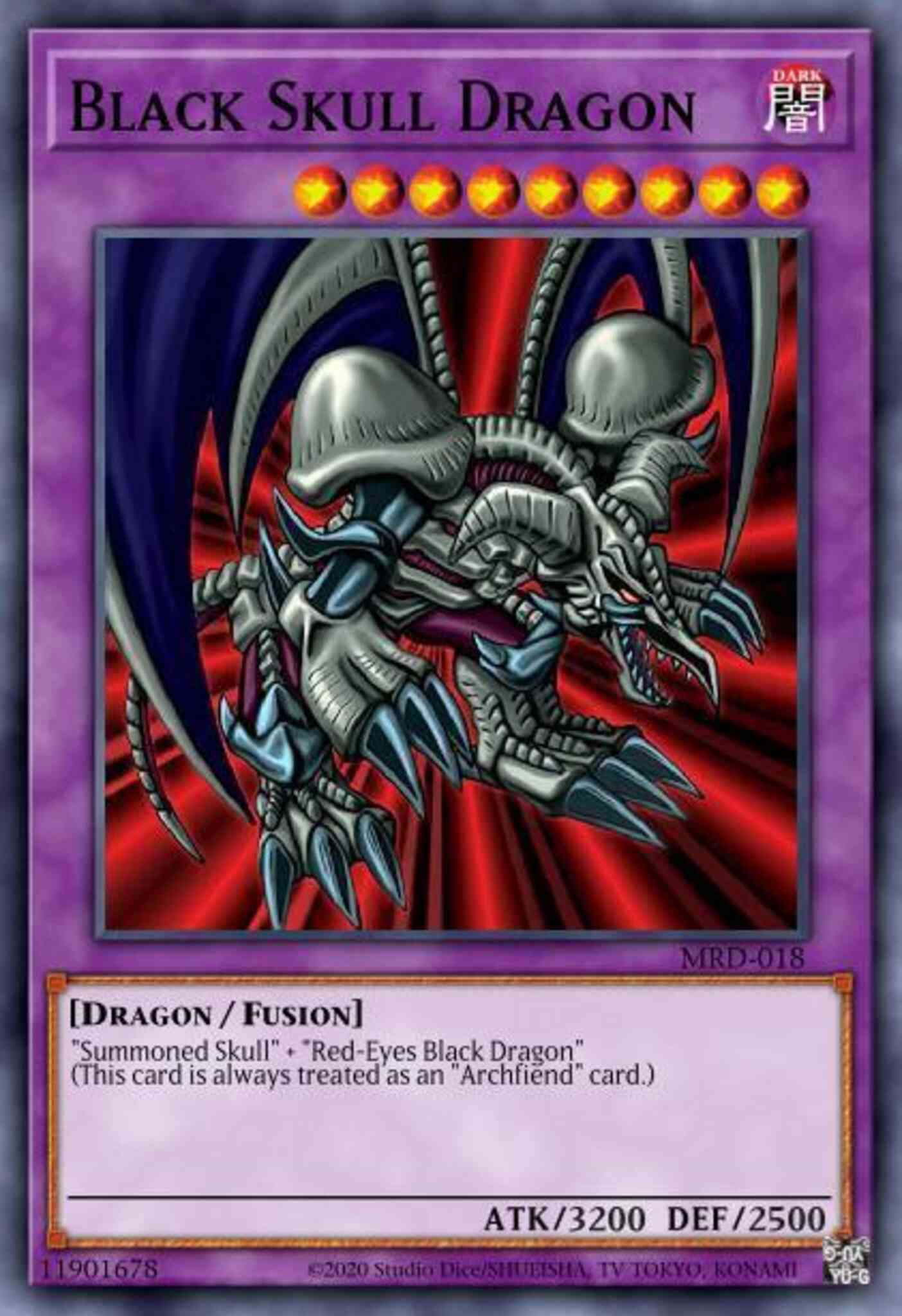 B. Skull Dragon - MIL1-EN011 - Common - 1st Edition