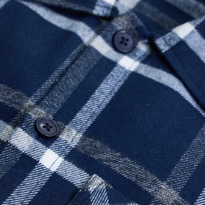 Navy Checks Relaxed Fit Overshirt