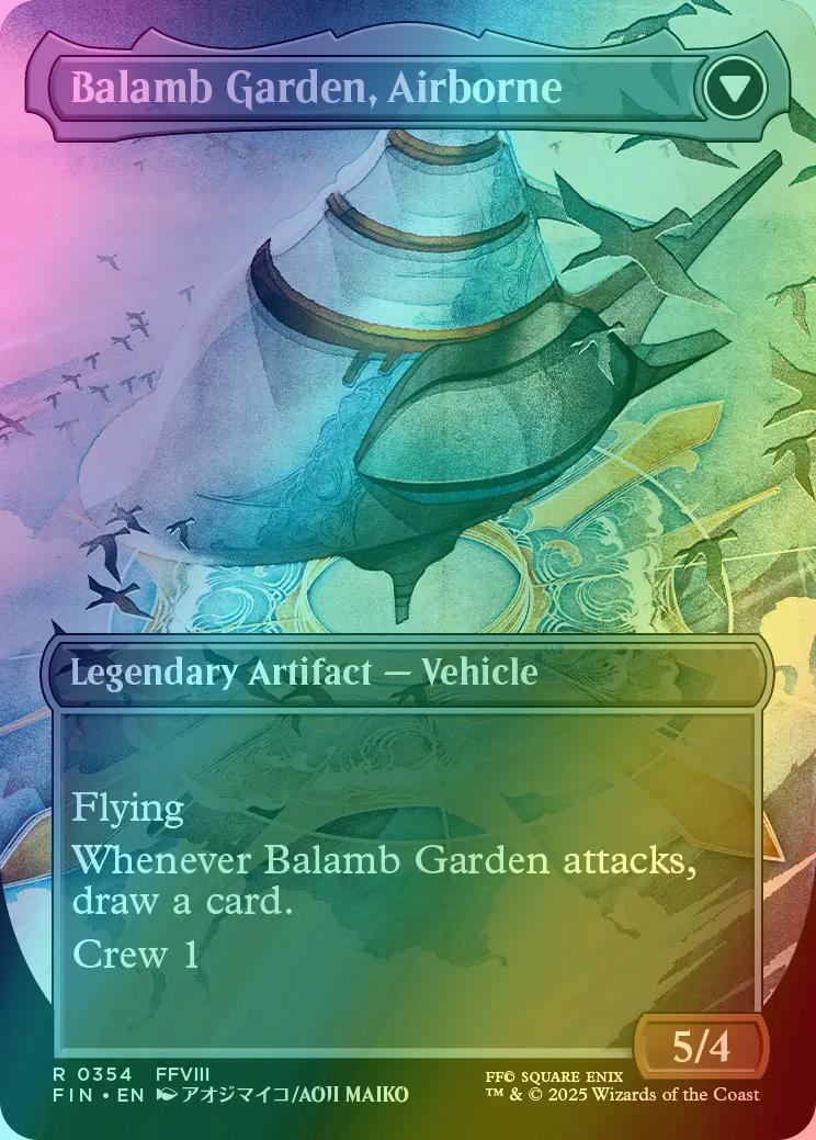 Balamb Garden, SeeD Academy // Balamb Garden, Airborne [354] [Borderless] [FINAL FANTASY] [Foil]