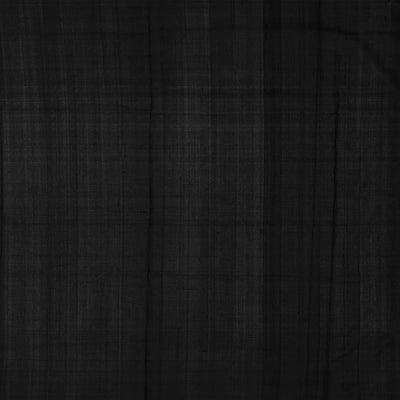 Dark Grey Handloom Plain Uppada Silk Saree With Zari Border