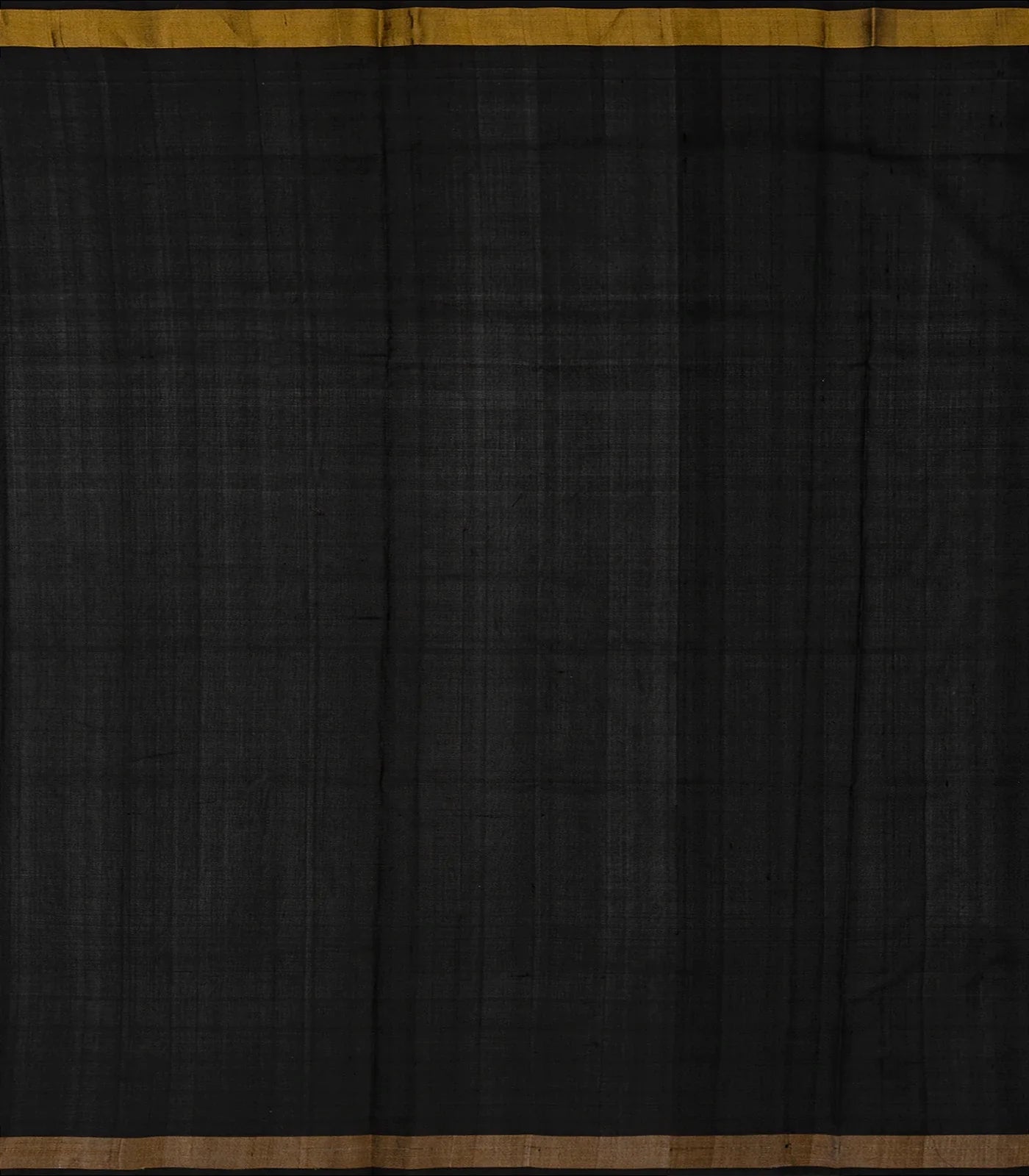 Dark Grey Handloom Plain Uppada Silk Saree With Zari Border