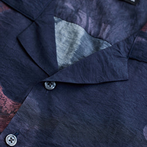 Navy Abstract Box Fit Shirt