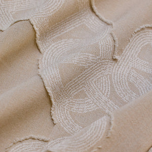 Beige Textured Box Fit Shirt