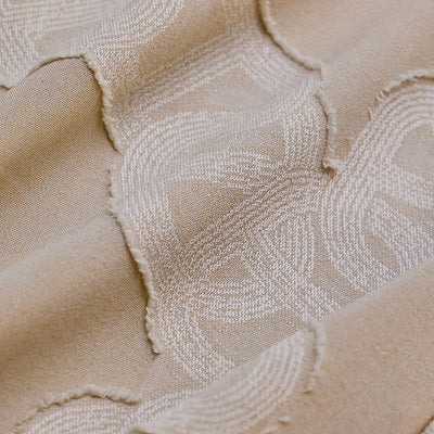 Beige Textured Box Fit Shirt