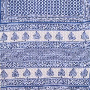 Lavender Woven Jaipur Cotton Saree Printed With Flower Motifs