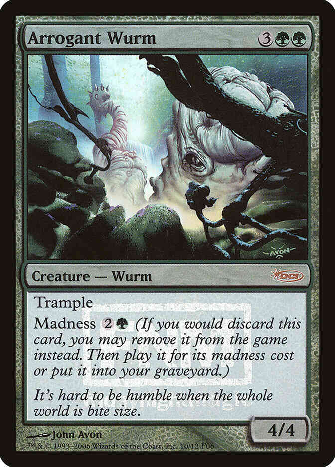 Arrogant Wurm [10] [Friday Night Magic 2006] [Foil]