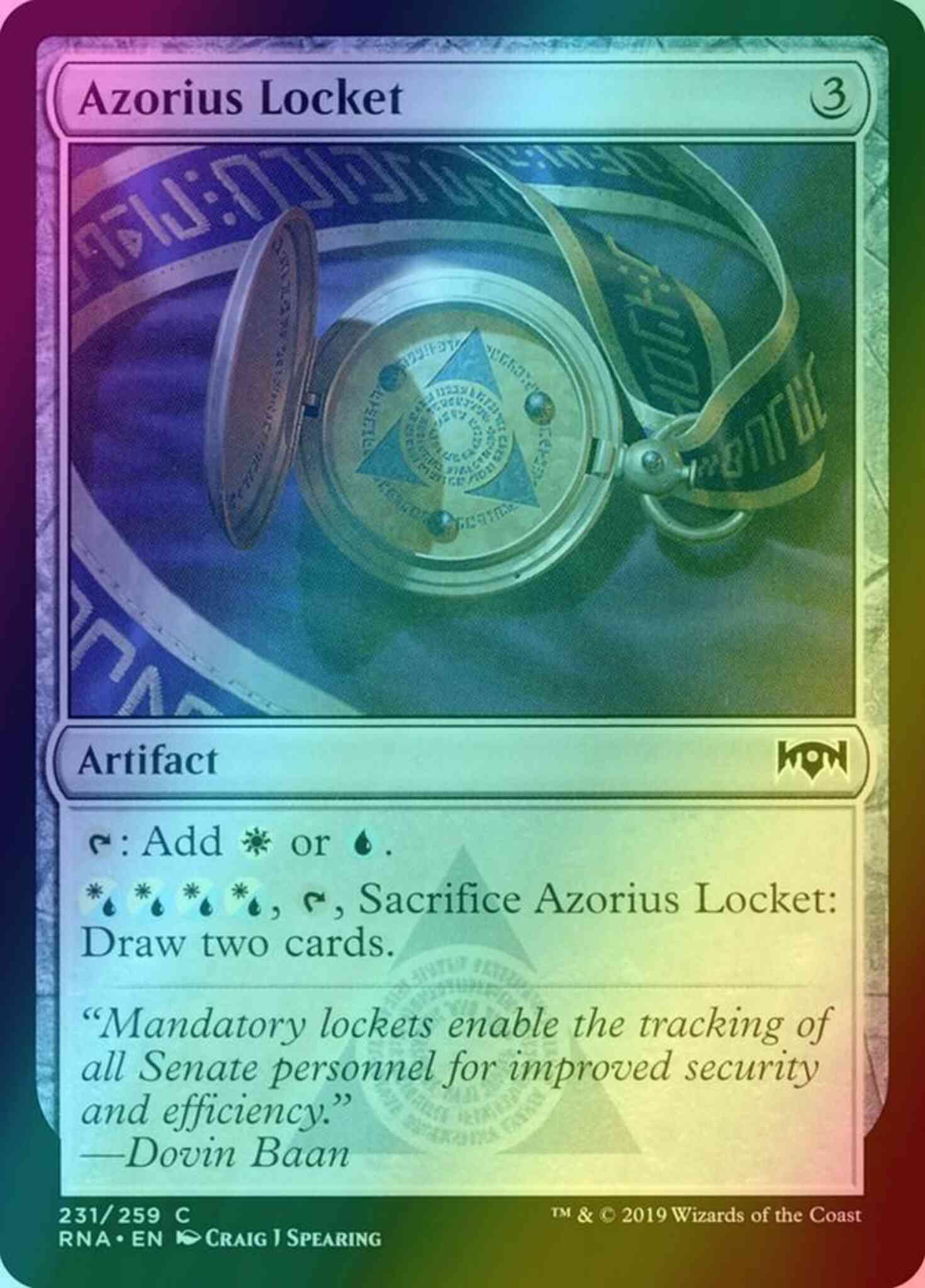 Azorius Locket [231] [Ravnica Allegiance] [Foil]