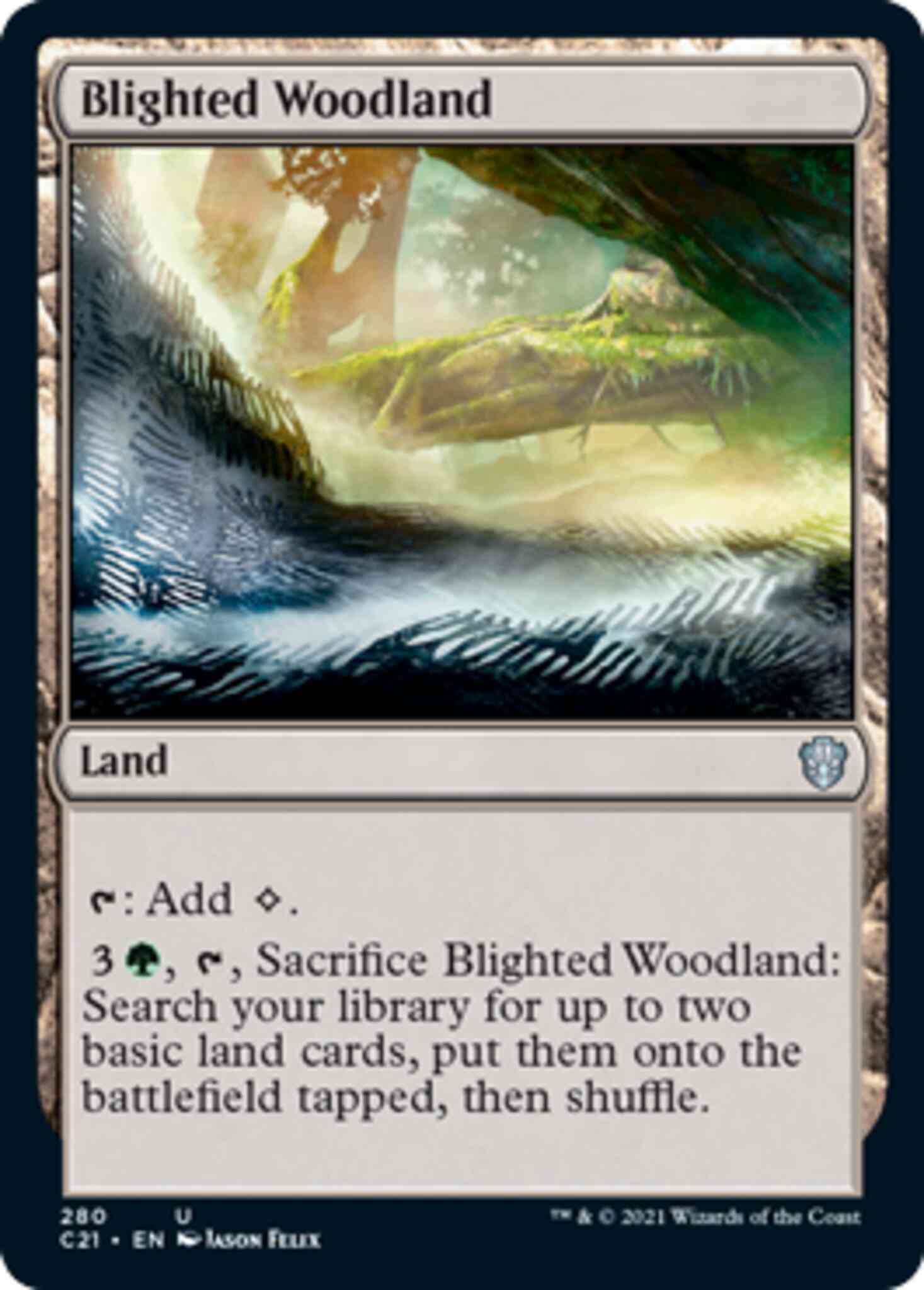 Blighted Woodland [280] [Commander 2021] [Non-Foil]
