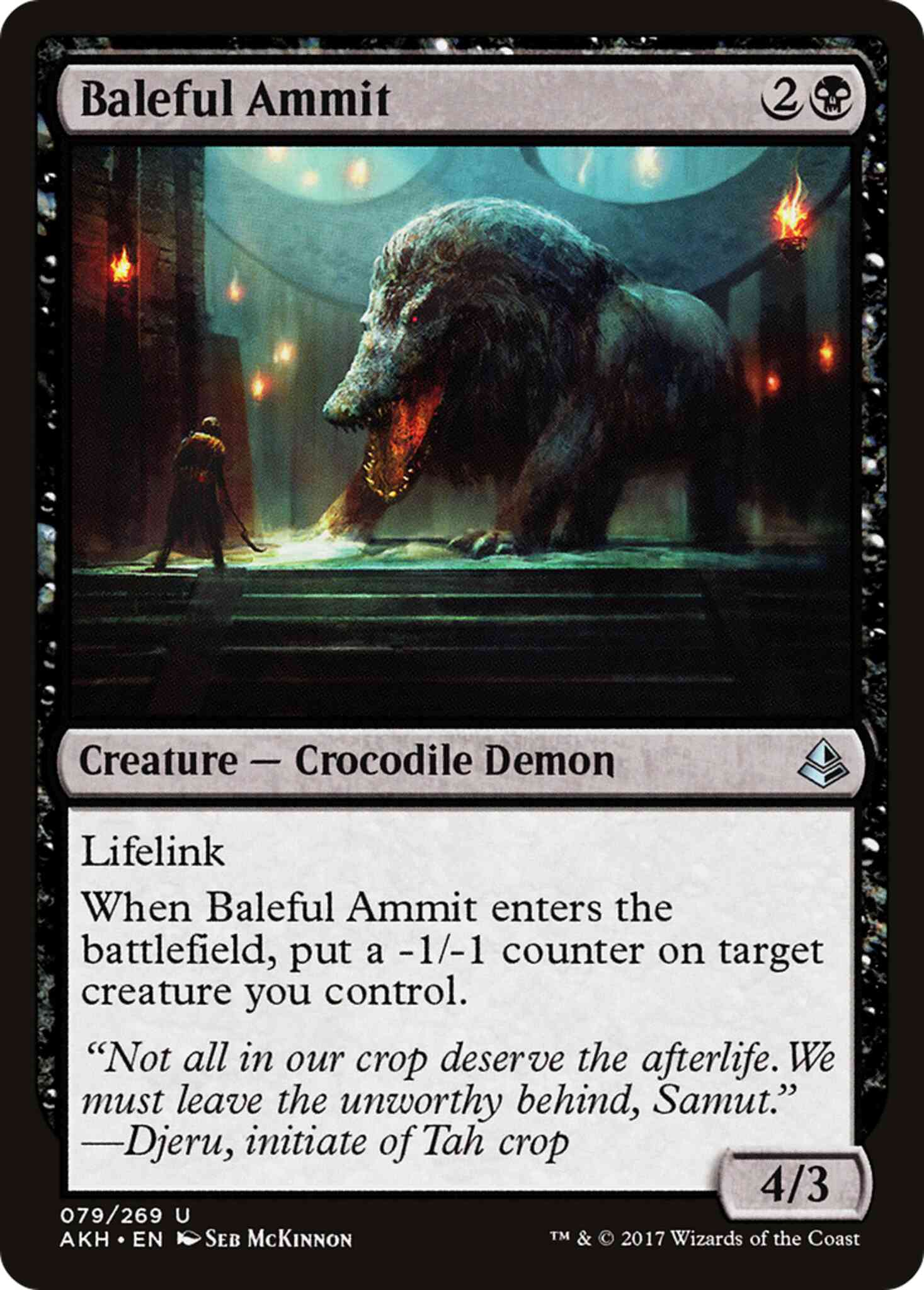 Baleful Ammit [79] [Amonkhet] [Non-Foil]