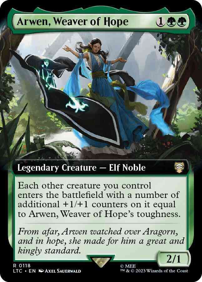 Arwen, Weaver of Hope [118] [Extended Art] [The Lord of the Rings: Tales of Middle-earth: Commander] [Non-Foil]