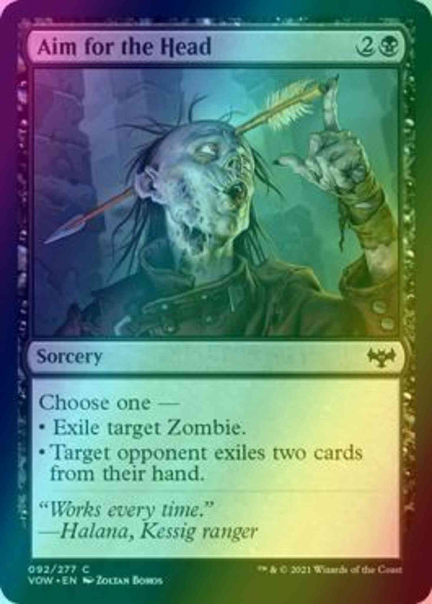Aim for the Head [92] [Innistrad: Crimson Vow] [Foil]