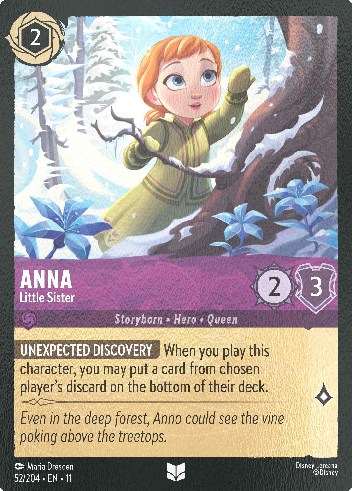 Anna - Little Sister - 52/204 [Winterspell] [Cold Foil]