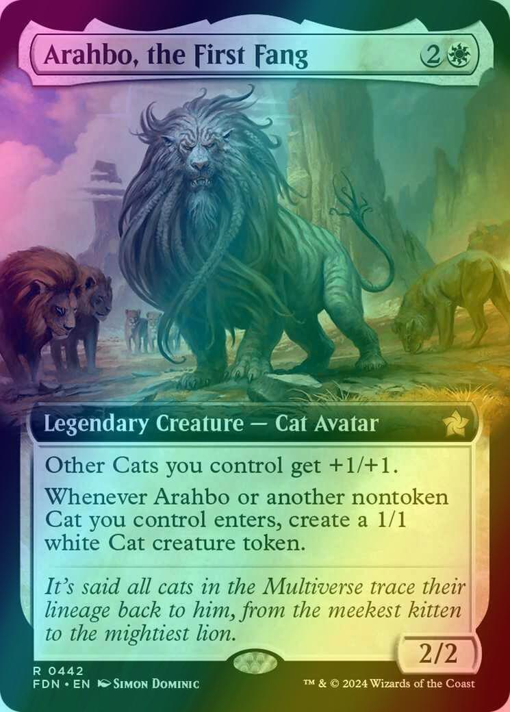 Arahbo, the First Fang [442] [Extended Art] [Foundations] [Foil]