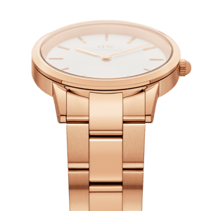 Iconic Link White & Rose Gold