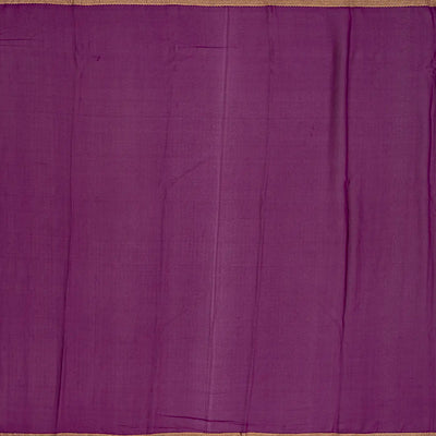 Purple Mysore Crepe Silk Saree With Floral Zari Motifs