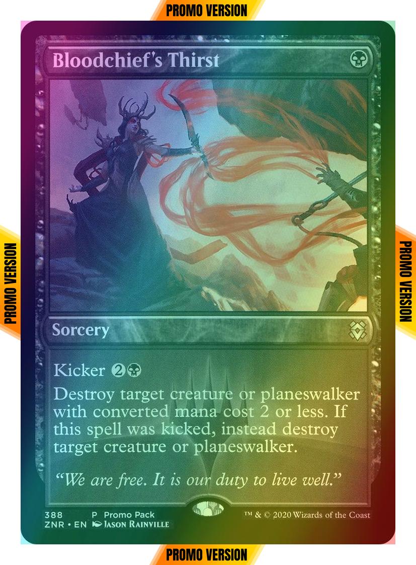 Bloodchief's Thirst [388] [Dark Frame Promo Pack] [Zendikar Rising] [Foil]