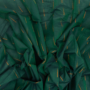 Sea Green Handloom Kanchi Cotton Saree With Raindrop Buttas