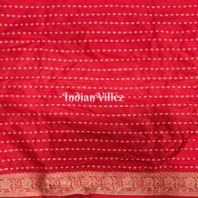 Black Red Designer Pure Banarasi Katan Silk Saree