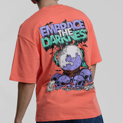 Embrace The Darkness Oversized Printed T-Shirt