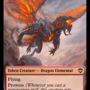 Bird Illusion Token (04) // Dragon Elemental Token (13) [Outlaws of Thunder Junction: Commander: Tokens] [Non-Foil]
