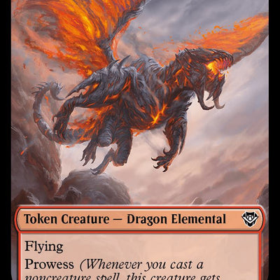 Bird Illusion Token (04) // Dragon Elemental Token (13) [Outlaws of Thunder Junction: Commander: Tokens] [Non-Foil]