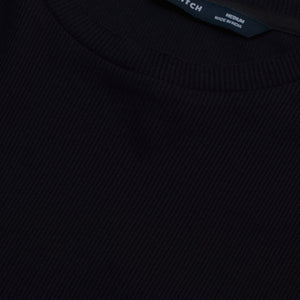Black Textured Sweatshirt