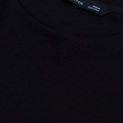 Black Textured Sweatshirt