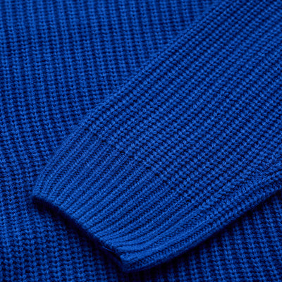 Dark Blue Fisherman Knit Sweater