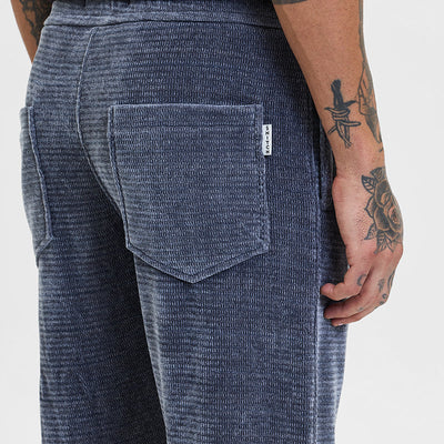 Grey Corduroy Relaxed Fit Trousers