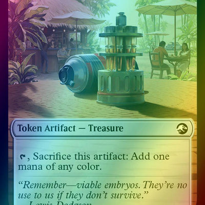 Angel Token (02) // Treasure Token (02) [The Lost Caverns of Ixalan: Tokens] [Foil]
