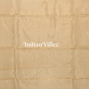 Golden Dual Tone Zari Woven Banarasi Tissue Saree