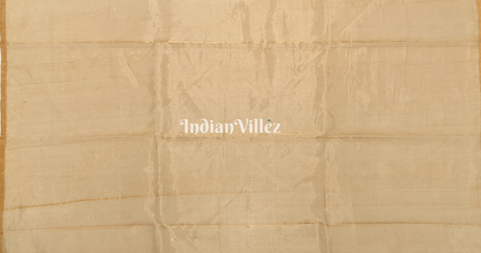 Golden Dual Tone Zari Woven Banarasi Tissue Saree