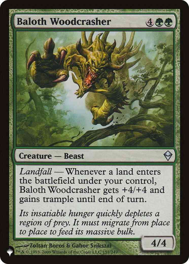 Baloth Woodcrasher [ZEN-157] [The List] [Non-Foil]