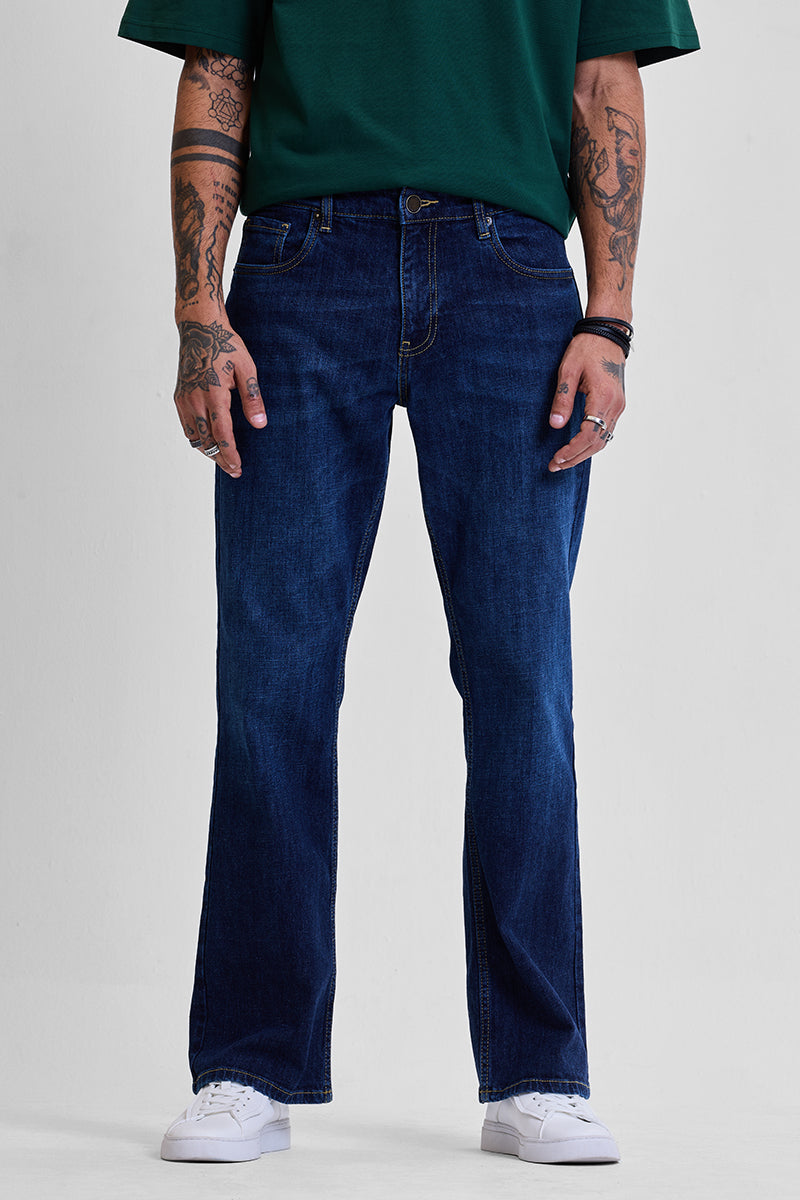 Navy Bootcut Jeans