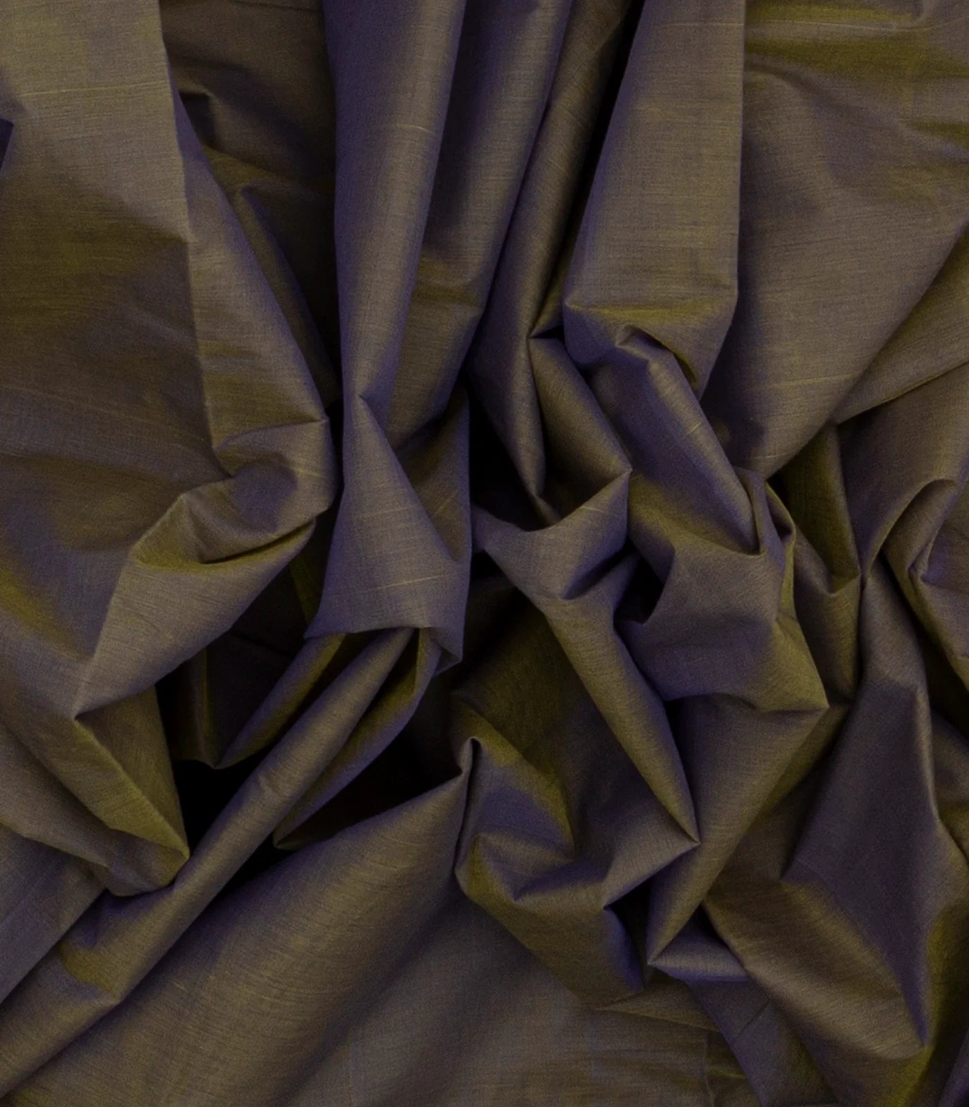 Dark Grey Handloom Venkatagiri Cotton Saree With Contrast Border
