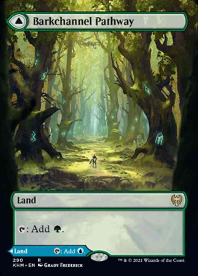 Barkchannel Pathway // Tidechannel Pathway [290] [Borderless] [Kaldheim] [Non-Foil]