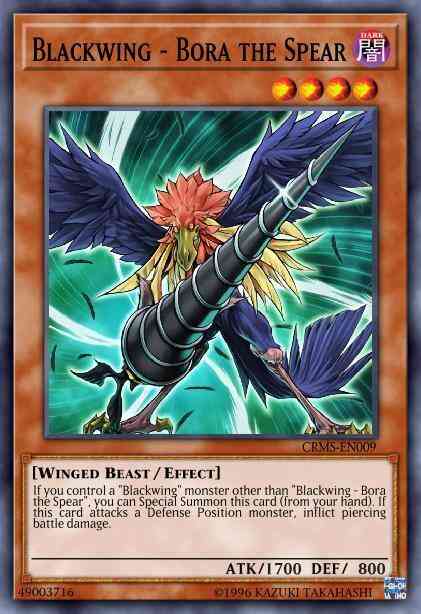 Blackwing - Bora the Spear (Green) - DL09-EN011 - Rare - Unlimited